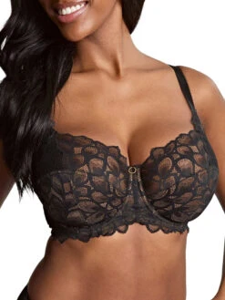 Panache Allure Full Cup Bra - Black/Latte