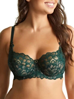 Panache Allure Full Cup Bra - Forest Green