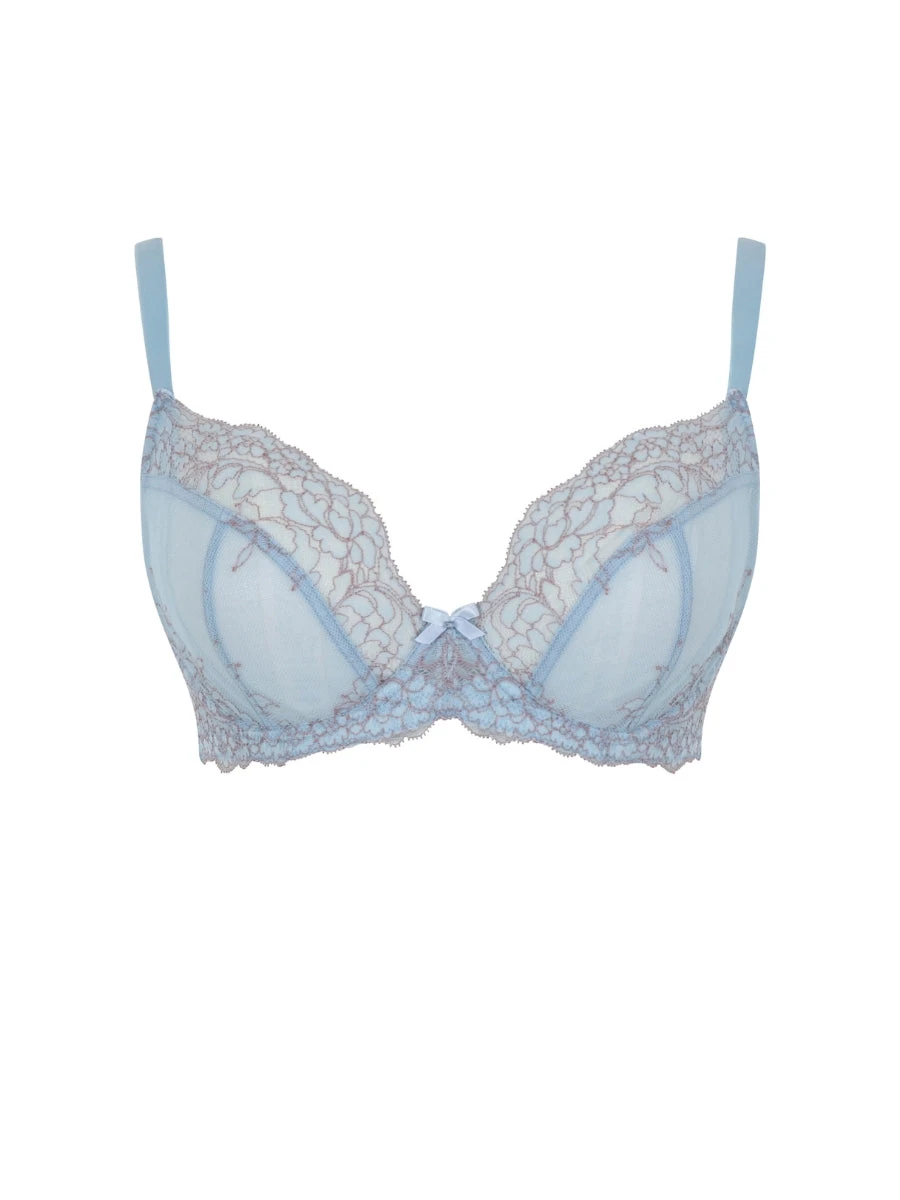 Panache Ana Plunge Bra - Blue/Ash Rose 7 Panache Ana Plunge Bra - Blue/Ash Rose - Image 5