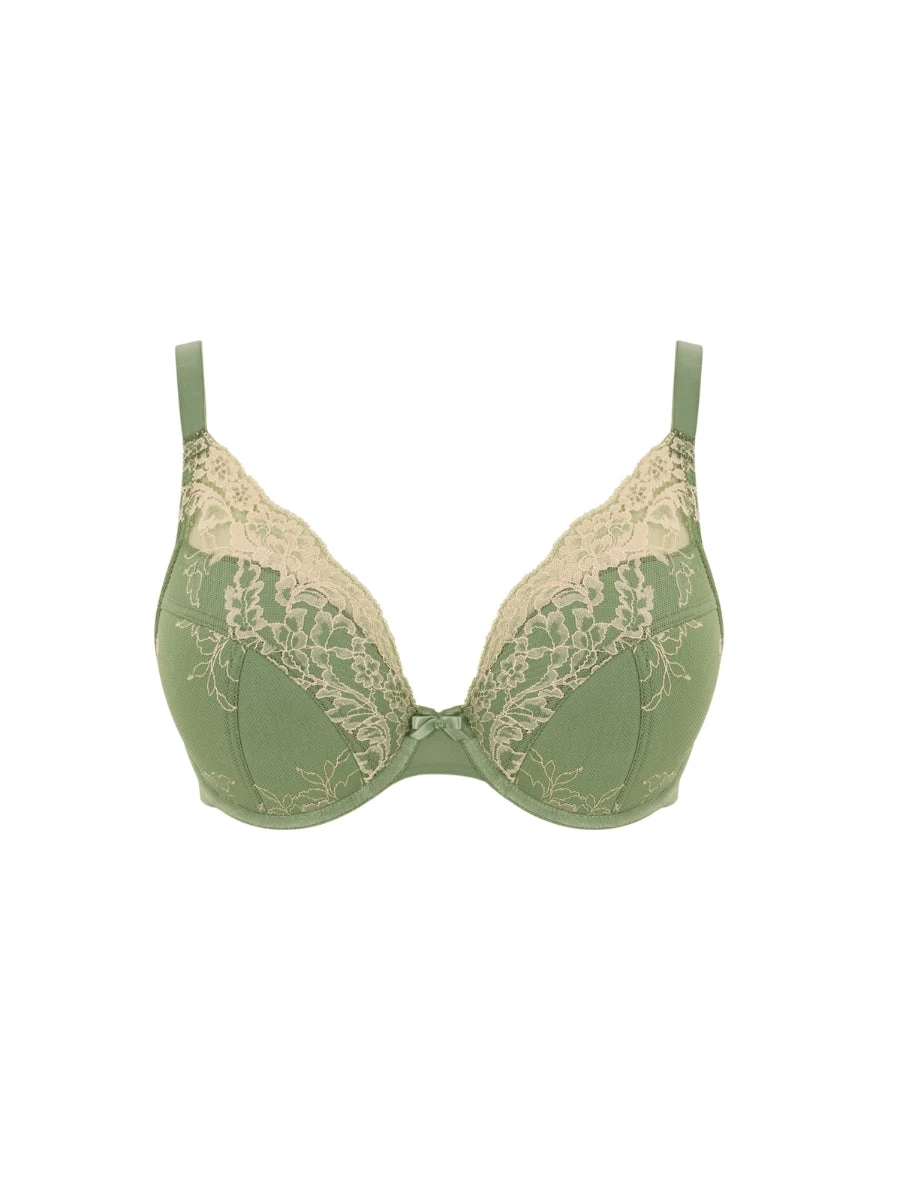 Panache Ana High Apex Plunge Bra - Sage/Sand 9 Panache Ana High Apex Plunge Bra - Sage/Sand - Image 7