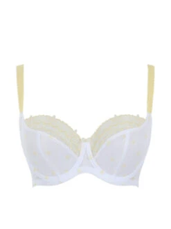 Panache Blossom Balcony Bra - White/Lemon -FREYA Shop braforme panache blossom 10581 WHL c