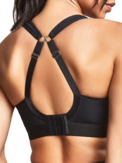 Panache Boundless Non Wired Racerback Sports Bra - Black -FREYA Shop braforme panache boundless 7341B 013 2b