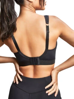 Panache Boundless Non Wired Racerback Sports Bra - Black -FREYA Shop braforme panache boundless 7341B 013 3b