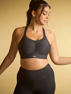 Panache Boundless Non Wired Racerback Sports Bra - Black -FREYA Shop braforme panache boundless 7341B 013 3l