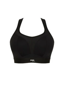 Panache Boundless Non Wired Racerback Sports Bra - Black -FREYA Shop braforme panache boundless 7341B 013 c