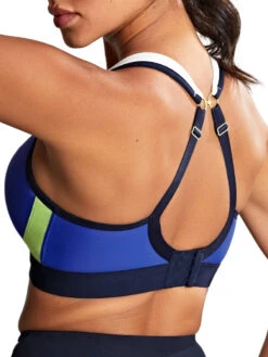 Panache Boundless Non Wired Racerback Sports Bra - Blue -FREYA Shop braforme panache boundless 7341B 046 2b