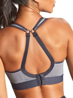 Panache Boundless Non Wired Racerback Sports Bra - Charcoal Marl -FREYA Shop braforme panache boundless 7341B 939 2b