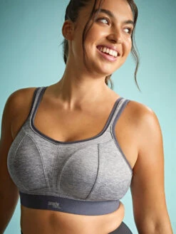 Panache Boundless Non Wired Racerback Sports Bra - Charcoal Marl -FREYA Shop braforme panache boundless 7341B 939 3l