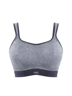 Panache Boundless Non Wired Racerback Sports Bra - Charcoal Marl -FREYA Shop braforme panache boundless 7341B 939 cf