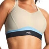 Panache Boundless Non Wired Racerback Sports Bra - Chalk/Black -FREYA Shop braforme panache boundless 7341M B16 f