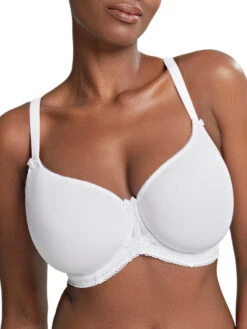 Panache Cari Moulded Spacer T-Shirt Bra - White