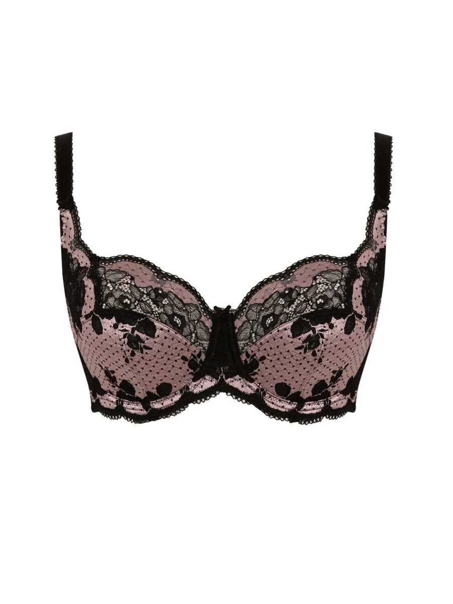 Panache Clara Full Cup Bra - Black/Pink 10 Panache Clara Full Cup Bra - Black/Pink - Image 8