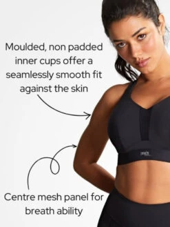 Panache Endurance Wired Racerback Sports Bra - Black -FREYA Shop braforme panache endurance 5022 013 a