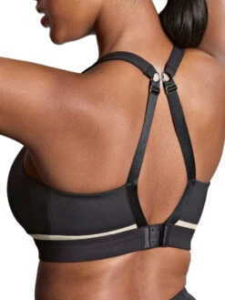 Panache Freedom Non Wired Racerback Sports Bra - Black/Chalk -FREYA Shop braforme panache freedom 7344 B03 2b