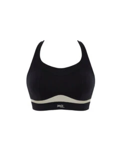 Panache Freedom Non Wired Racerback Sports Bra - Black/Chalk -FREYA Shop braforme panache freedom 7344 B03 c