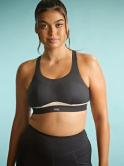 Panache Freedom Non Wired Racerback Sports Bra - Black/Chalk -FREYA Shop braforme panache freedom 7344 B03 l