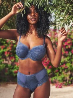 Panache Radiance Deep Brief -FREYA Shop braforme panache lingerie radiance steel blue 10465 10464 ls
