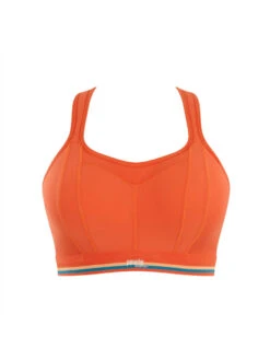 Panache Non Wired Magnetic Racerback Sports Bra - Sunrise Orange -FREYA Shop braforme panache magnetic non wired sports 7341R SOR cf