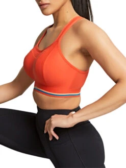 Panache Non Wired Magnetic Racerback Sports Bra - Sunrise Orange -FREYA Shop braforme panache magnetic non wired sports 7341R SOR s