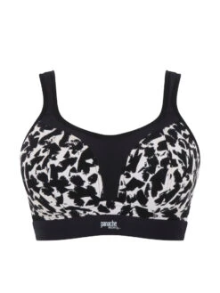 Panache Boundless Non Wired Racerback Sports Bra - Mono Print -FREYA Shop braforme panache non wired sports 7341B MOP c