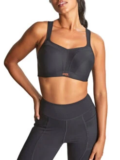 Panache Power Wired Racerback Sports Bra - Black -FREYA Shop braforme panache power 5021 013 2f