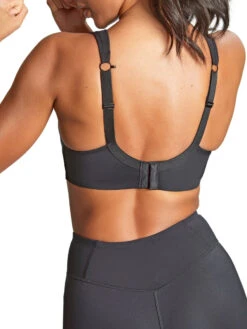 Panache Power Wired Racerback Sports Bra - Black -FREYA Shop braforme panache power 5021 013 3b