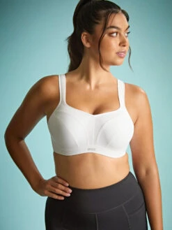 Panache Power Wired Racerback Sports Bra - White -FREYA Shop braforme panache power 5021 338 4l