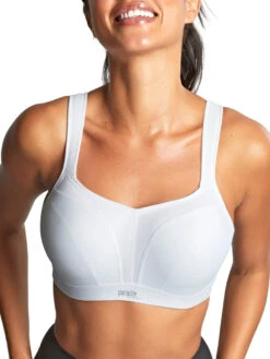 Panache Power Wired Racerback Sports Bra - White