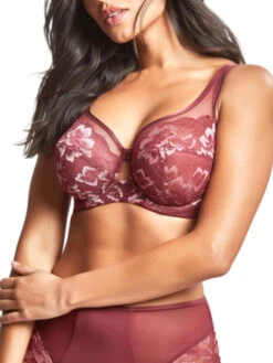 Panache Sabrina High Apex Balcony Bra - Red Rose