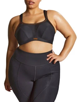 Activate Wired Racerback Sports Bra - Black -FREYA Shop braforme panache sculptresse activate 9441 013 orange 2f