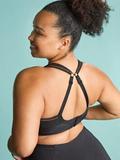 Activate Wired Racerback Sports Bra - Black -FREYA Shop braforme panache sculptresse activate 9441 013 orange 2l