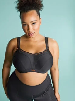 Activate Wired Racerback Sports Bra - Black -FREYA Shop braforme panache sculptresse activate 9441 013 orange 3l