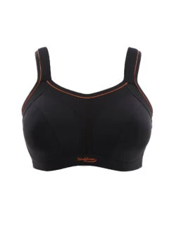 Activate Wired Racerback Sports Bra - Black -FREYA Shop braforme panache sculptresse activate 9441 013 orange cf