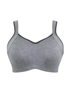 Activate Wired Racerback Sports Bra - Charcoal Marl -FREYA Shop braforme panache sculptresse activate 9441 939 cf