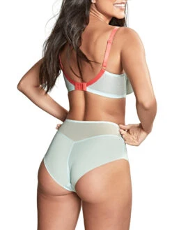 Panache Tango Essence Balcony Bra - Aqua/Coral -FREYA Shop braforme panache tango essence 10961 AQC 2b