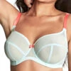 Panache Tango Essence Balcony Bra - Aqua/Coral 1 Panache Tango Essence Balcony Bra - Aqua/Coral -FREYA Shop braforme panache tango essence 10961 AQC f