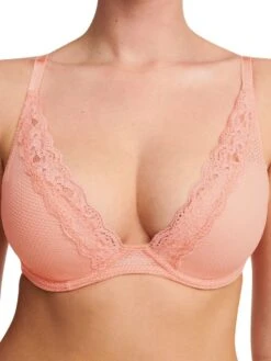 Passionata Brooklyn Plunge Bra - Candlelight Peach -FREYA Shop braforme passionata brooklyn P57010 06V f