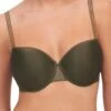 Passionata Maddie Half Cup Memory Bra - Khaki -FREYA Shop braforme passionata by chantelle lingerie bra maddie 079 khaki p47h90 f
