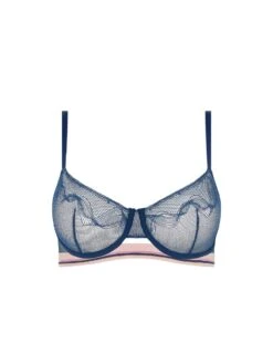 Passionata Paola Half Cup Bra - Intense Blue -FREYA Shop braforme passionata lingerie paola bra p41l10 0oe p