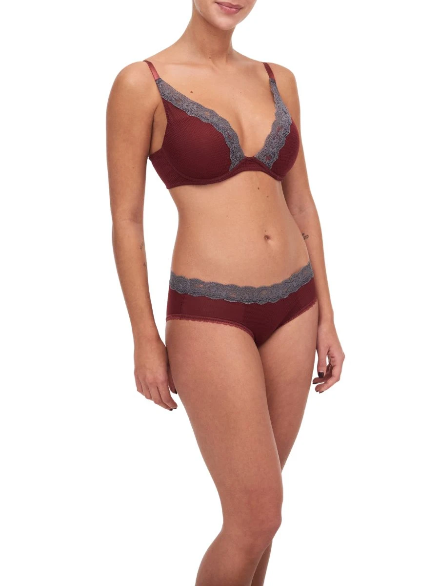 Passionata Brooklyn Plunge Bra - Fig/Chestnut 6 Passionata Brooklyn Plunge Bra - Fig/Chestnut - Image 4