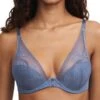 Passionata Maddie Plunge T-Shirt Bra - Storm Blue 2 Passionata Maddie Plunge T-Shirt Bra - Storm Blue -FREYA Shop braforme passionata maddie P47H20 051 f