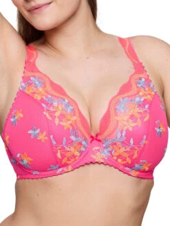 PRIMADONNA Cala Luna Half Padded Plunge Bra - Blogger Pink
