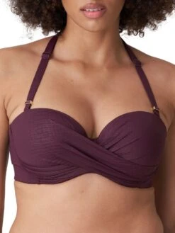 PRIMADONNA Dalyan Strapless Bikini Top - Wine -FREYA Shop braforme primadonna dalyan swimwear 4009817 wine wne f1