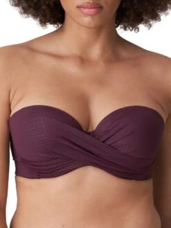 PRIMADONNA Dalyan Strapless Bikini Top - Wine -FREYA Shop braforme primadonna dalyan swimwear 4009817 wine wne f2