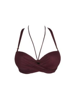 PRIMADONNA Dalyan Strapless Bikini Top - Wine -FREYA Shop braforme primadonna dalyan swimwear 4009817 wine wne p1