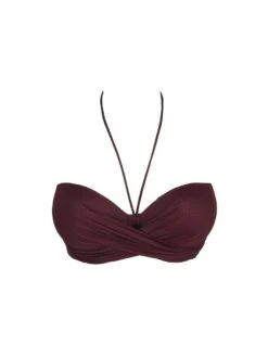 PRIMADONNA Dalyan Strapless Bikini Top - Wine -FREYA Shop braforme primadonna dalyan swimwear 4009817 wine wne p2