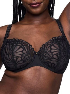 PRIMADONNA Gallipoli Vertical Seam Balcony Bra - Black