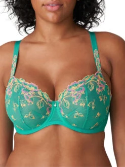PRIMADONNA Lenca Vertical Seam Balcony Bra - Sunny Teal