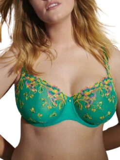 PRIMADONNA Lenca Vertical Seam Balcony Bra - Sunny Teal -FREYA Shop braforme primadonna lenca 0163462 SYT l