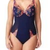 PRIMADONNA Devdaha Half Padded Plunge Body - Velvet Blue -FREYA Shop braforme primadonna lingerie devdaha vel velvet blue 0463442 f
